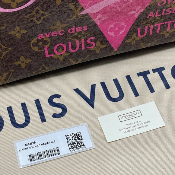Louis Vuitton Hawaii Resorts V Neverfull Mm Shoulder Tote Bag Limited Edition LV - Picture 15 of 16
